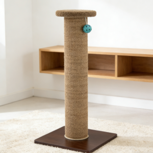 Brown Sisal Cat Scratching Post with Hanging Toy (Five Pack)