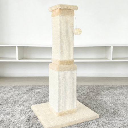 Beige Heavy Duty Sisal Cat Scratching Post (Five Pack)